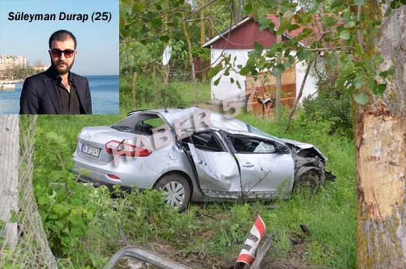 ÜNİVERSİTE ÖĞRENCİLERİ KAZA YAPTI 1 ÖLÜ 3 YARALI
