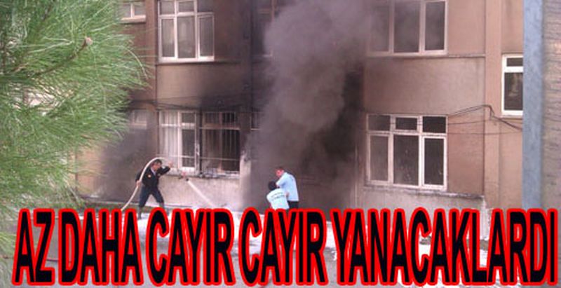 HASTANE BİNASINDA YANGIN