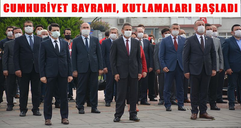 SİNOP'TA CUMHURİYET BAYRAMI, KUTLAMALARI BAŞLADI