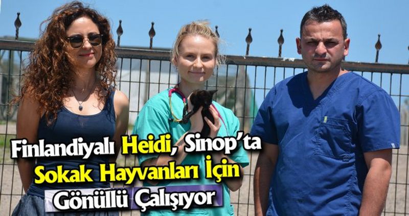 'FİNLANDİYALI HEİDİ' SOKAK HAYVANLARININ BAKIM VE TEDAVİLERİNİ YAPIYOR