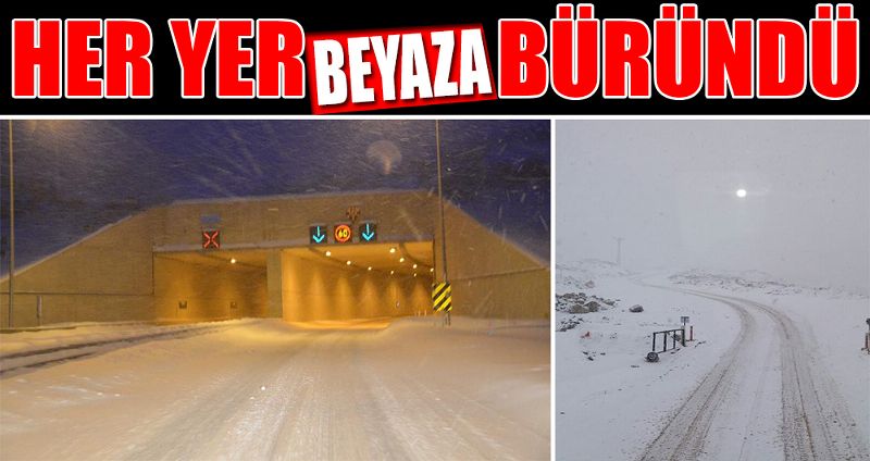 Sinop’ta Nisan Ayında Kar Sürprizi