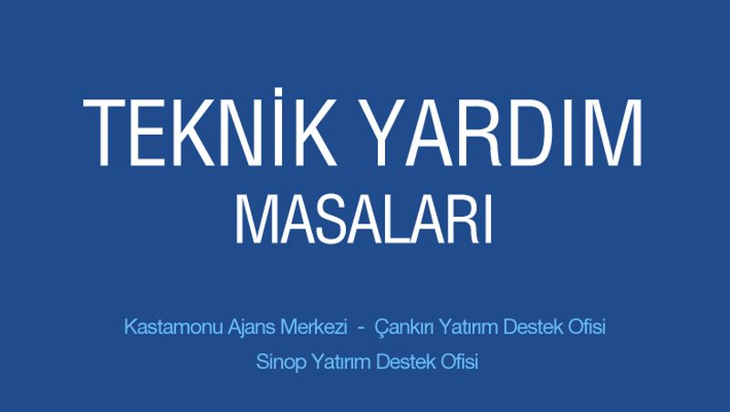 KUZKA Teknik Yardım Masaları Kuruyor