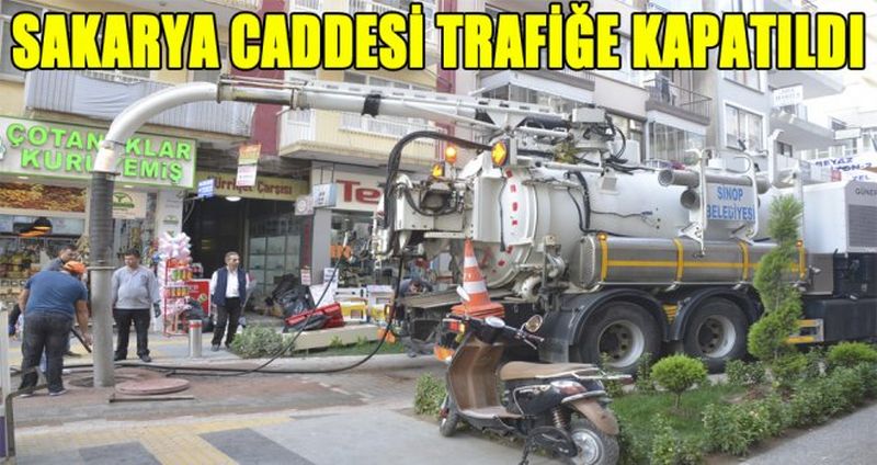 Sakarya Caddesi trafiğe kapatıldı !