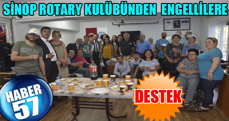 SİNOP ROTARY KULÜBÜNDEN  ENGELLİLERE DESTEK