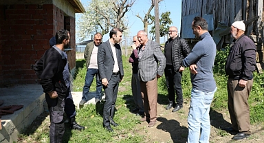ERFELEK KAYMAKAMI MUSTAFA DÜZGÜN, ABDURRAHMANPAŞA KÖYÜNDE EVİ YANAN VATANDAŞI ZİYARET ETTİ