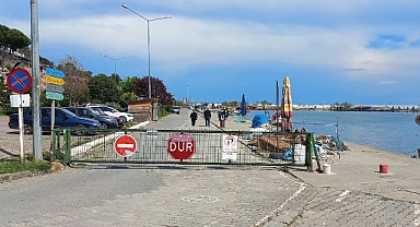 Gerze sahili araç trafiğine kapatıldı