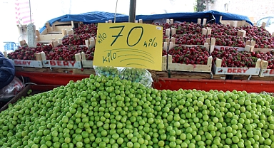 Mevsimin vazgeçilmezi erik, tezgahta 70 liradan satılıyor