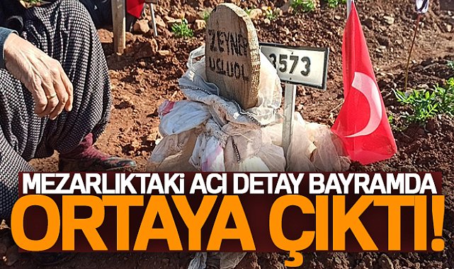 Mezarlıktaki acı detay bayramda ortaya çıktı