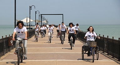 Romanyalı öğrenciler ile Türk öğrenciler, pedal çevirdi