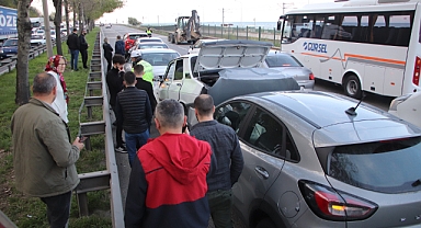 Samsun'da 7 otomobil birbirine girdi