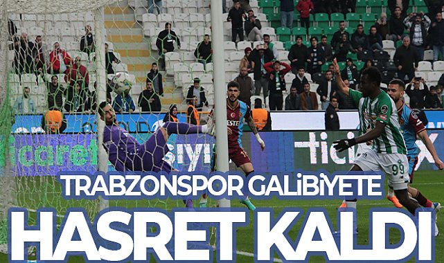 Trabzonspor galibiyete hasret kaldı