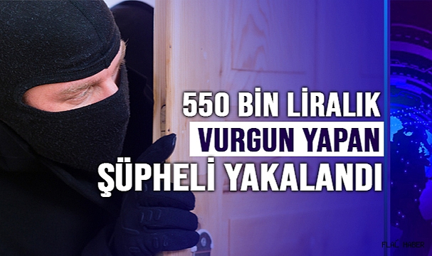 4 evden 550 bin liralık hırsızlık yapan şüpheli yakalandı
