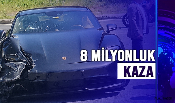 8 milyon TL’lik araç kazaya karıştı: 1 yaralı