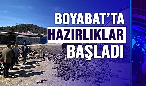 BOYABAT'TA PARKE ÇALIŞMALARI BAŞLADI!
