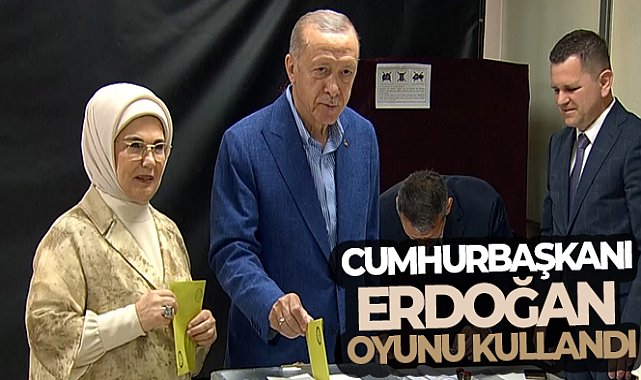 Cumhurbaşkanı Erdoğan oyunu Üsküdar'da kullandı