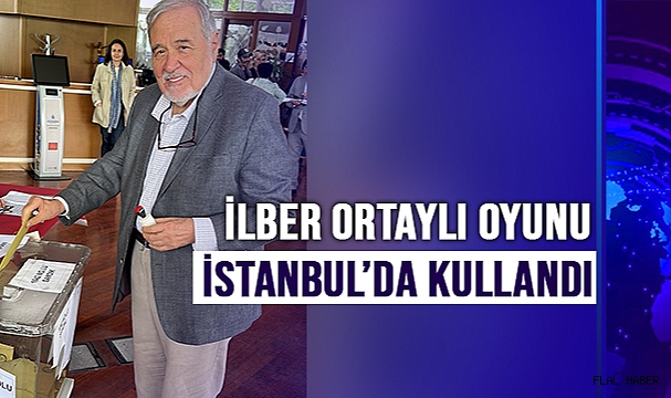 İlber Ortaylı oyunu Atatürk Kitaplığı'nda kullandı