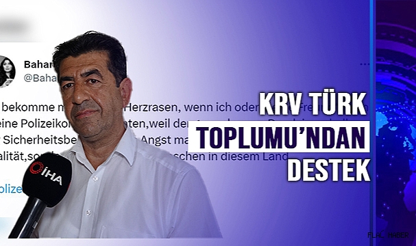 Irkçılığı dile getiren Bahar Aslan’a KRV Türk Toplumu’ndan destek
