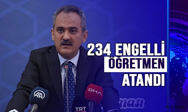 MEB, TERCİH BAŞVURUSUNDA BULUNAMAYAN 234 ENGELLİ ÖĞRETMENİ ATADI