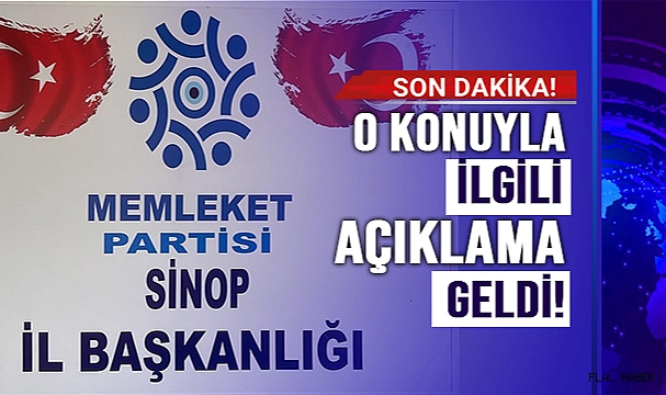MEMLEKET PARTİSİ’NDEN BASIN AÇIKLAMASI!