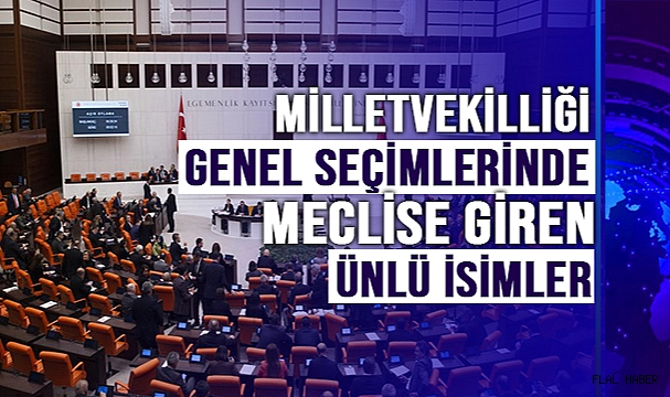 Milletvekilliği genel seçimlerinde meclise giren ünlü isimler