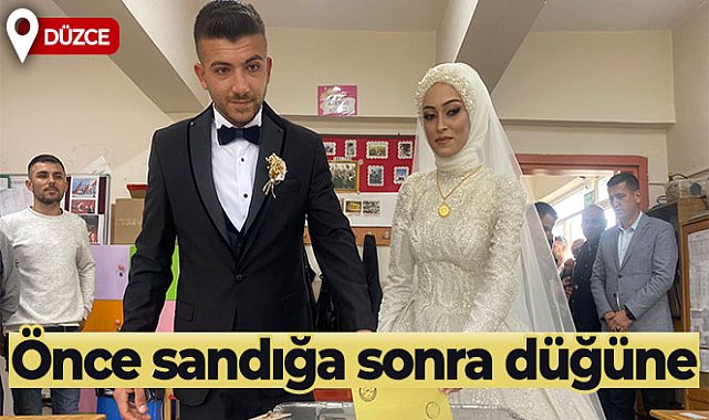 Önce sandığa sonra düğüne