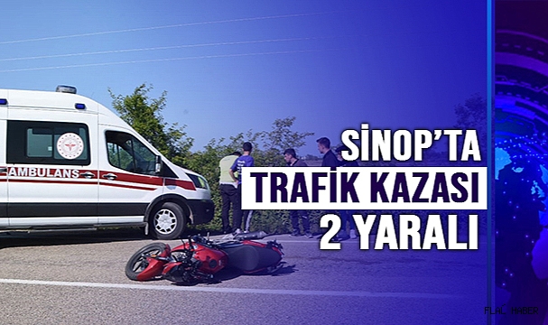 Sinop’ta trafik kazası: 2 yaralı