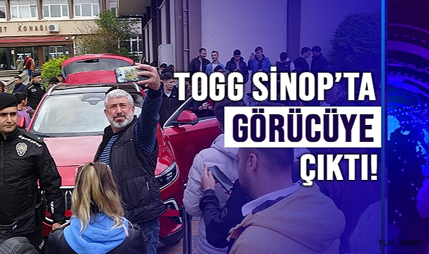 Sinop’ta yerli otomobil Togg’a yoğun ilgi