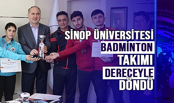 SİNOP ÜNİVERSİTESİ BADMİNTON TAKIMI DERECEYLE DÖNDÜ