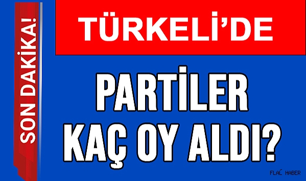 TÜRKELİ’DE HANGİ PARTİ KAÇ OY ALDI?