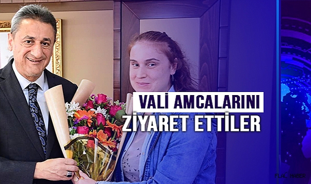 VALİ AMCALARINI ZİYARET ETTİLER