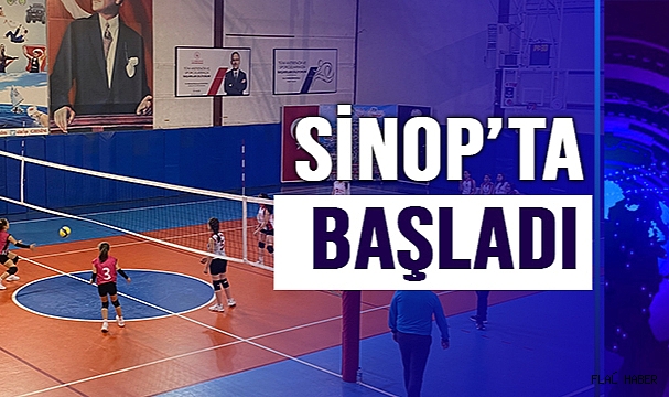 Voleybol küçükler grup müsabakaları Sinop’ta başladı