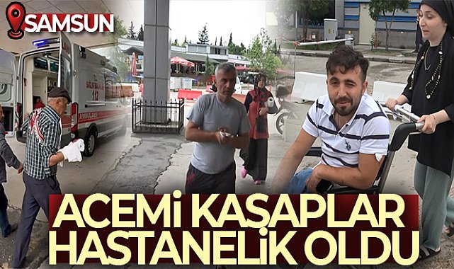 Acemi kasaplar hastanelik oldu