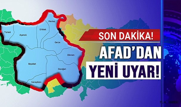 AFAD'DAN YENİ UYARI!