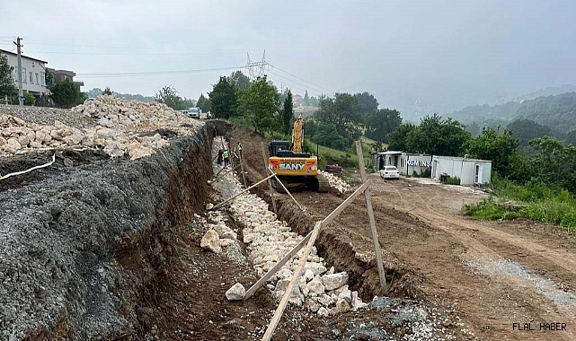 Başiskele Hoca Ahmet Yesevi Caddesi sil baştan yenileniyor