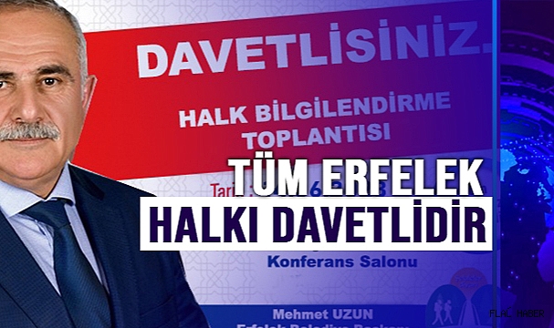 Başkan Uzun’dan Halk Toplantısı