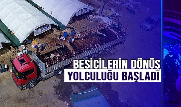Bayramın 3. Gününde Besicilerin Dönüş Yolculuğu Başladı