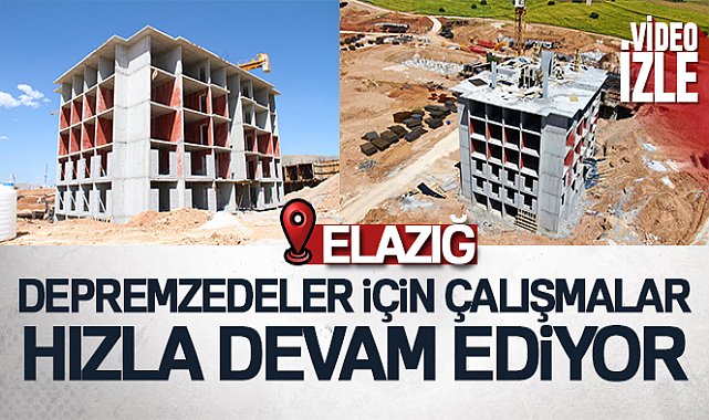 Elazığ'da depremzedeler için yapılan TOKİ konutunun ilk bloğu tamamlandı