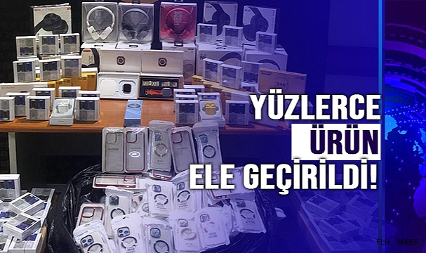 ERFELEK'TE GÜMRÜK KAÇAĞI ÜRÜNLER ELE GEÇİRİLDİ