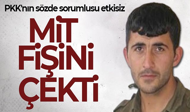 MİT, PKK'nın sözde sorumlularından Rıdvan Ulugana'yı etkisiz hale getirdi