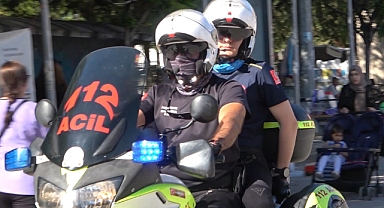 Motosiklet ambulanslar 43 ilin geçiş güzergahında