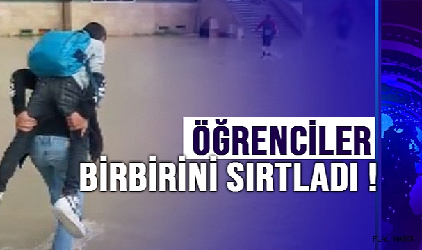 Öğrenciler Birbirini Sırtladı !