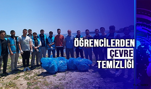 ÖĞRENCİLERDEN ÇEVRE TEMİZLİĞİ
