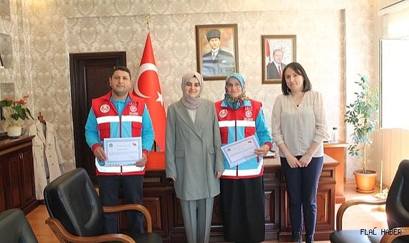 Özverili Çalışmaları İçin Teşekkür Belgesi