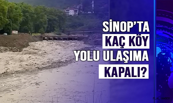 SİNOP’TA BAZI KÖY YOLLARI ULAŞIMA KAPANDI!