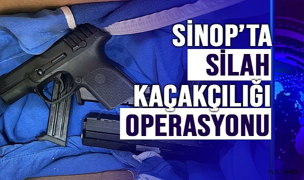 Sinop'ta silah kaçakçılığı operasyonu