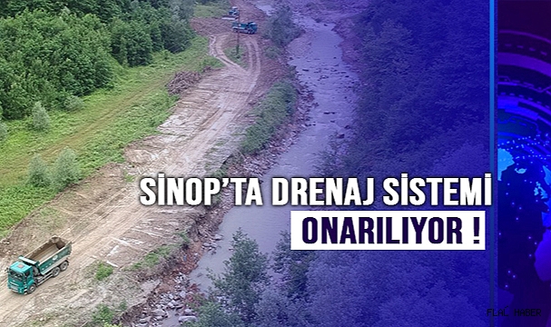 Sinop’ta Zarar Gören Drenaj Sistemi Onarılıyor !