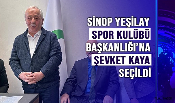 SİNOP YEŞİLAY SPOR KULÜBÜ’NE ŞEVKET KAYA SEÇİLDİ