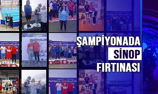 TÜRKİYE ŞAMPİYONASI’NDA SİNOP FIRTINASI