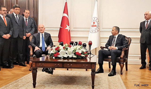 YENİ BAKAN YERLİKAYA, GÖREVİ SOYLU’DAN DEVRALDI