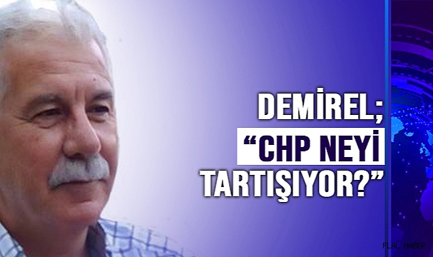 DEMİREL; "CHP NEYİ TARTIŞIYOR?"